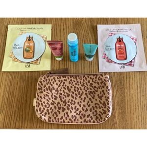 ⛔️SOLD⛔️ IPSY Skincare/Haircare Set & Cheetah Print Bag